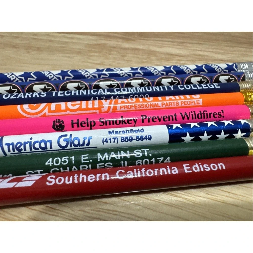 Vintage Advertising Pencil Lot O'Reilly Smokey The Bear Starter Logo Pattern